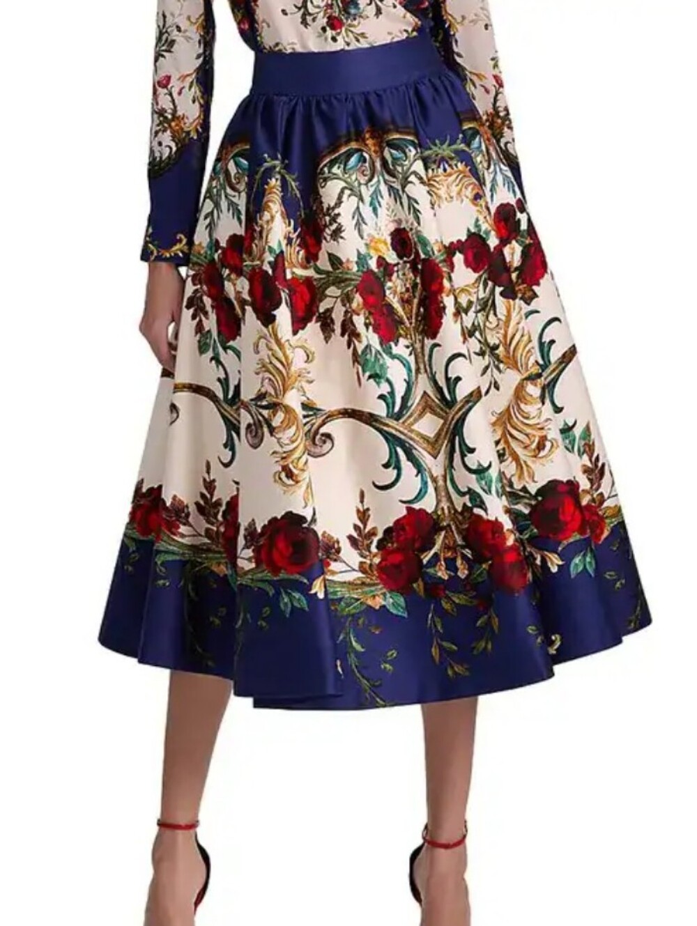 Alice + Olivia Nilda Voluminous Skirt Gilded Rose